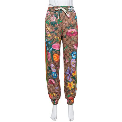 gucci floral track pants|authentic gucci tracksuit.